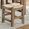 Alaterre Furniture Newport 18"H Wood Stool with Rush Seat ANNP2071 - alternate 2